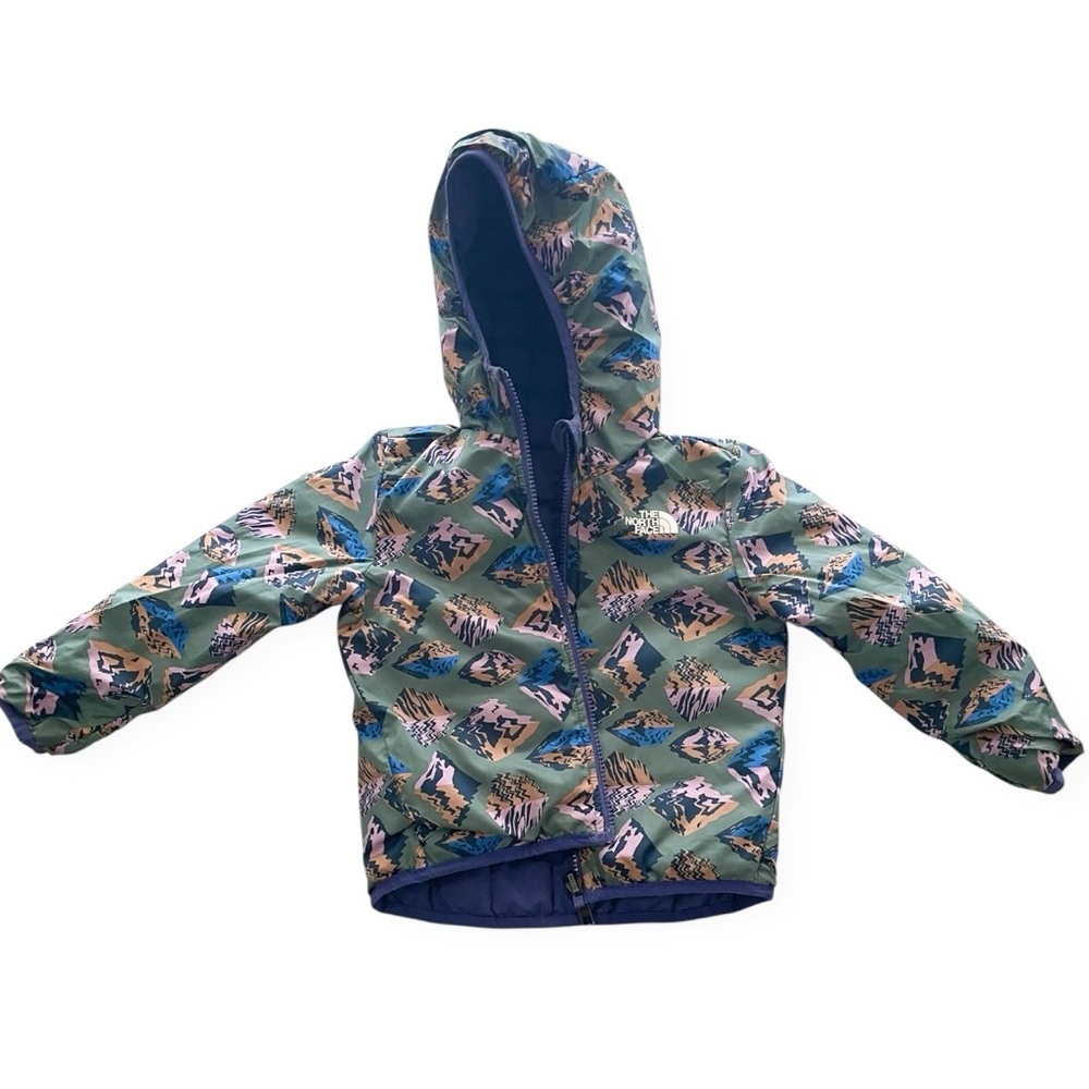 The North Face Kids Reversible ThermoBall Hooded Jacket Size 3 Unisex Puffer